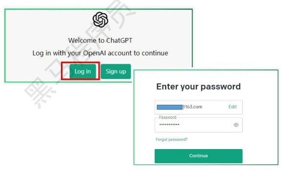 登录 ChatGPT 账号